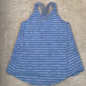 Blue and purple striped ivivva tank top